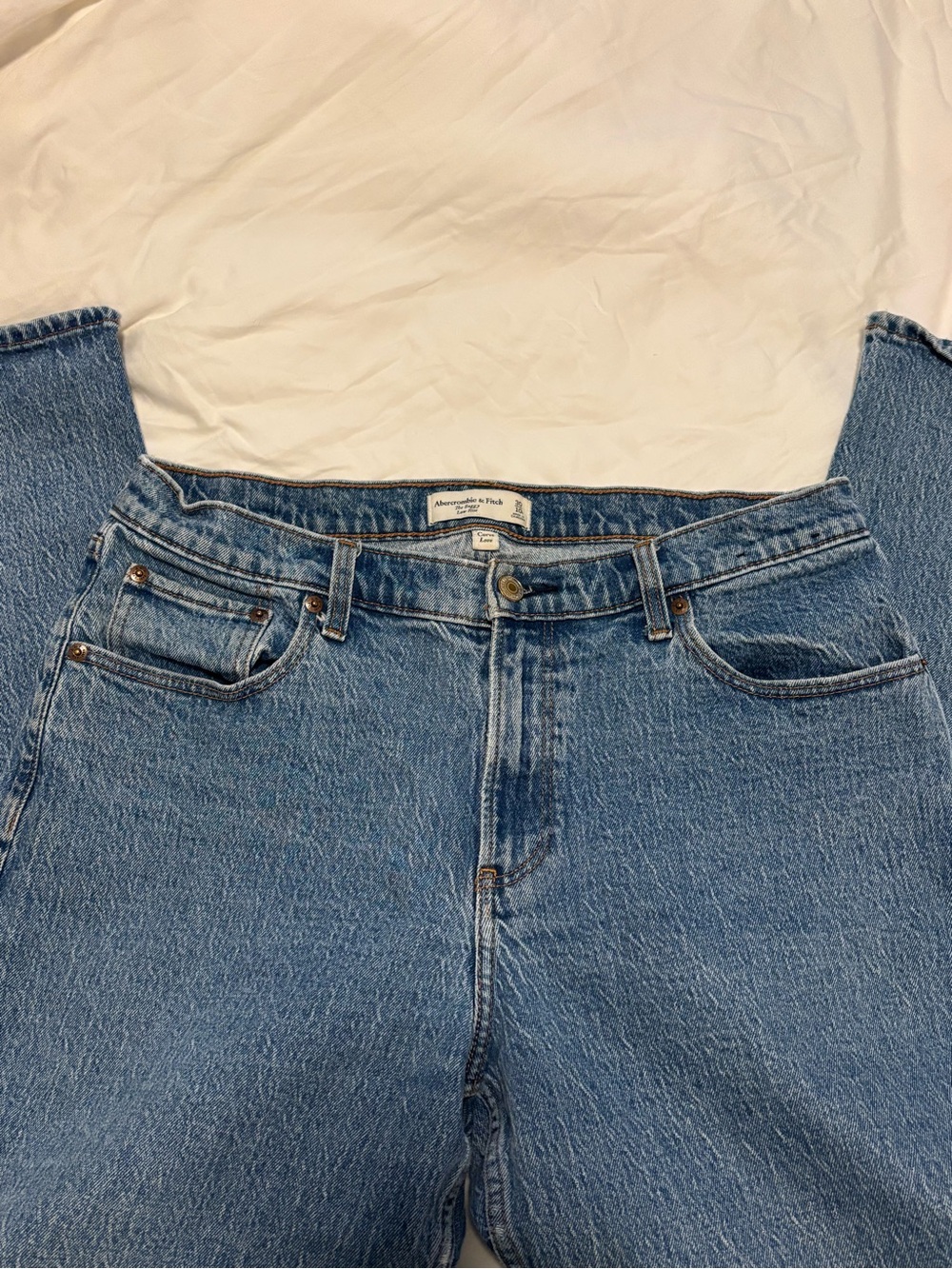 Abercrombie & Fitch Women's Low-Rise Blue Jeans